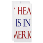 My Heart Is In America Personalised Rack Card