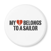 My Heart Sailor Magnets