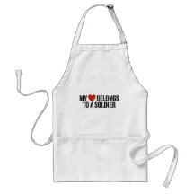 My Heart Soldier Aprons
