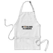My Heart Soldier Aprons
