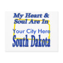 My Heart & Soul Are In South Dakota postcards