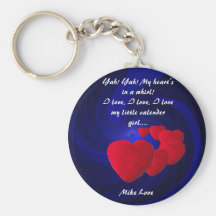My Heart's In A Whirl Keychain