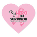 My Hero is a Survivor - Breast Cancer stickers