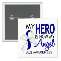 My Hero Is My Angel ALS Pin