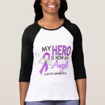 My Hero Is My Angel Cancer Tshirts