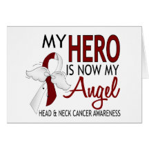 My Hero Is My Angel Head And Neck Cancer Cards