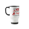 My Hero Is My Angel Heart Disease mugs