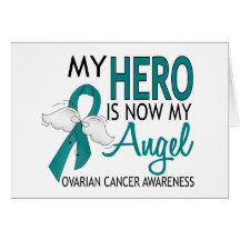 My Hero Is My Angel Ovarian Cancer Cards