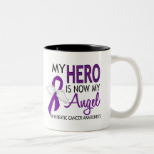 My Hero Is My Angel Pancreatic Cancer Coffee Mugs