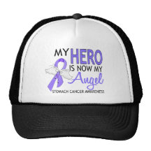 My Hero Is My Angel Stomach Cancer Mesh Hats