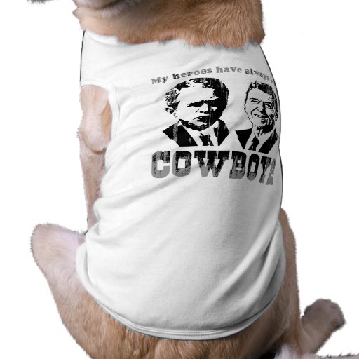 My heroes have always been cowboys Faded.png Doggie Tee