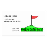 My Home On The Range Golf Business Card Template