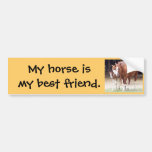 My horse is my best friend sticker bumper sticker