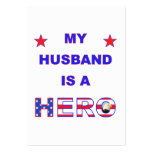 My Husband Is A Hero business cards