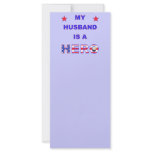 My Husband Is A Hero rack cards