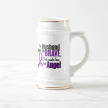 My Husband Is An Angel Pancreatic Cancer Coffee Mug