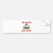 My Identity Saint Vincent Bumper Sticker