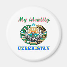 My Identity Uzbekistan Magnets