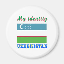 My Identity Uzbekistan Magnets