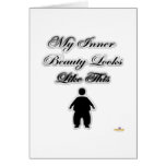 My Inner Beauty Looks Like This Silver Fat Man cards