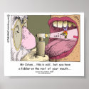 My Jewish Dentist Funny Poster posters