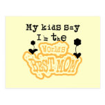 My Kids Say I'm the Worlds Best Mum Postcards