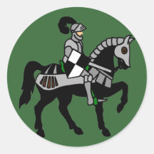 My Knight Round Stickers