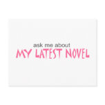 My Latest Novel postcards
