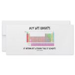 My Life Nothing But Periodic Table Of Elements Rack Card Template