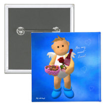 My Little Angel Valentine button 4