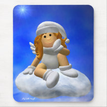 My Little Angel: Winter Angel Mouse Mat