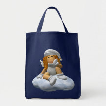 My Little Angel: Winter Angel Tote Bags