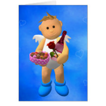 My Little Angel with Chocolates Greeting Cards