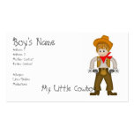 My Little Cowboy Mummy Cards business cards
