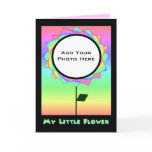 My Little Flower Photo Template Greeting Card 2