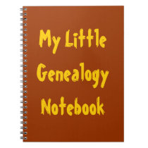 My Little Genealogy Notebook notebooks
