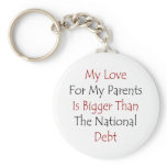 My Love For My Parents Is Bigger Than The National Key Chain