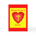 My love for you is forever greeting cards