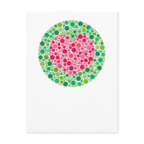 My Love is Colour Blind Postcard with copyspace