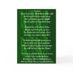 "My Love" Valentine Card - green