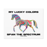 My Lucky Colours Span The Spectrum (Horse) postcards