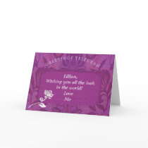 My Magenta Telegram Greeting Card