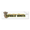 My Man Wears Combat Boots bumper stickers