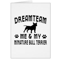 My Miniature Bull Terrier Dog Cards