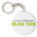 My Mom Is Going to Blog This T-shirt keychains