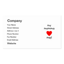 My Momma Loves Me Business Card