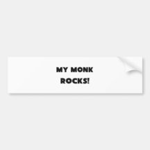 MY Monk ROCKS! Bumper Stickers