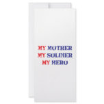 My mother, my soldier, my hero rack cards