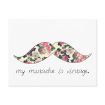 my moustache is vintage postcard