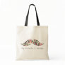 my moustache is vintage tote bag